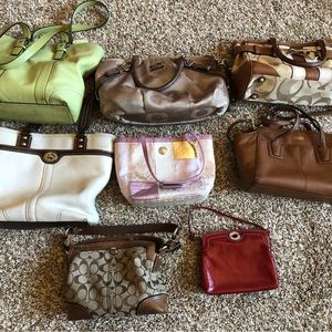 1-Michael Kors, 2-Dooney and Bourke, 10-Coach